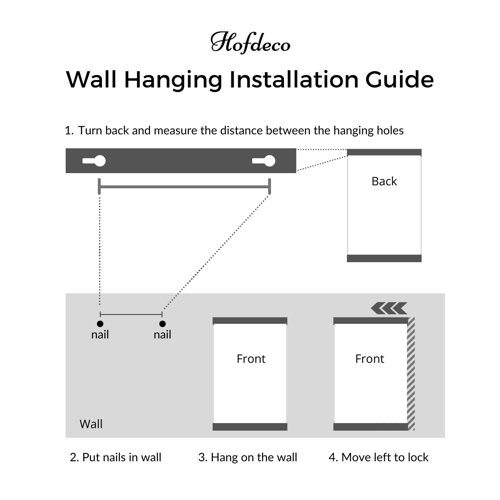 Dakota Fields Linen Wall Hanging with Hanging Accessories Wayfair